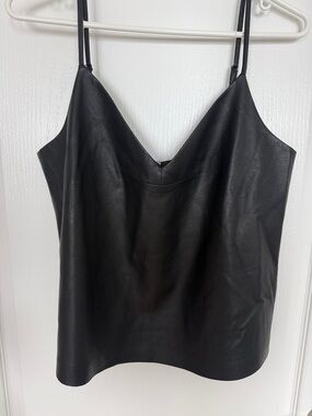 Leather style camisole size medium/large